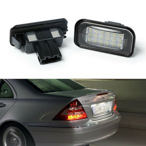 2pcs Canbus LED License Number Plate Light Assembly Replacement For Mercedes Benz C-class W203 R230 W209 C209 A209 SL CLK Class