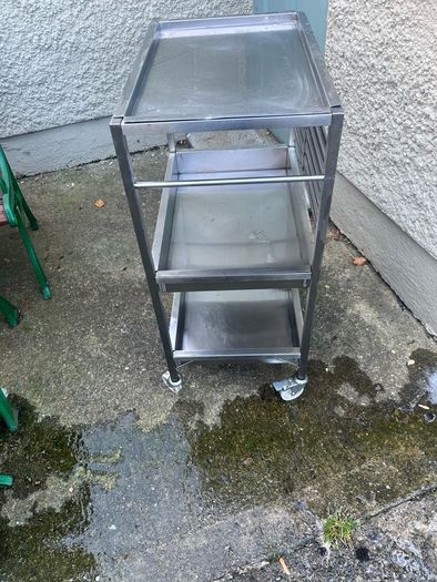 3 Tier stainless steel trolley