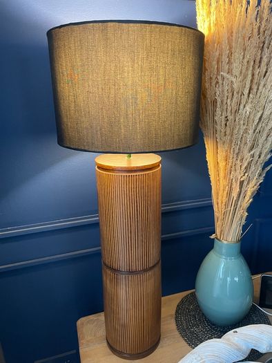 Wooden table lamp