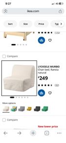ikea chairbed