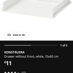 Ikea Stuva Grundlig   Draw Without Front