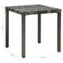 Sun Loungers with Table Poly Rattan Anthracite Image 10