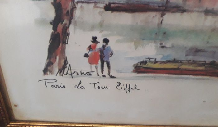 Vintage Eiffel Tower Print