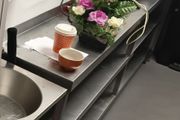 Stainless steel catering prep table/shelves