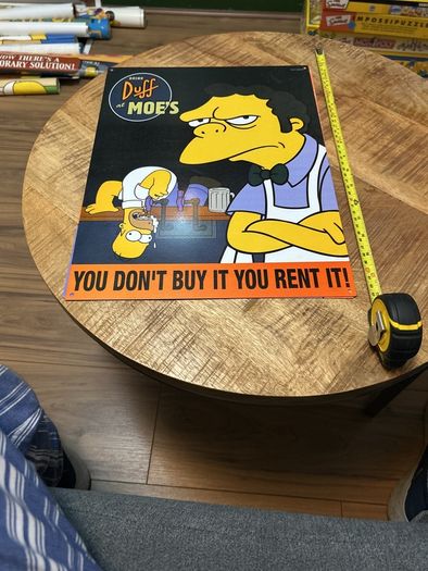 Simpsons metal sign