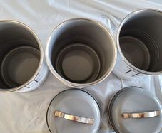 Coffee, tea, sugar tins