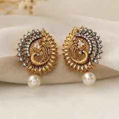 Beautiful peacock style earrings