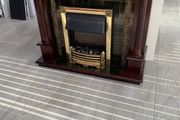 fireplace with electric fire