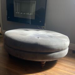 Large round ottoman
