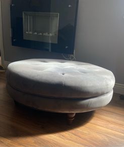 Large round ottoman