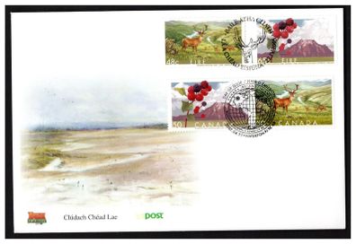 2005 Ireland Biosphere Reserves Joint issue with Canada Commemorative Stamps Combination An Post First Day Cover (FDC)