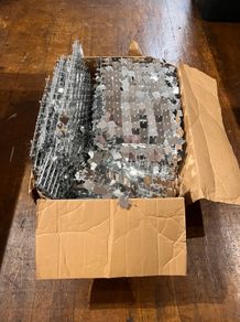 60 Silver Clip-Together Shimmer Wall Panels