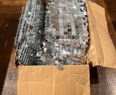 60 Silver Clip-Together Shimmer Wall Panels