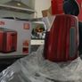 A- Matching Red Kettle & Toaster Image 2