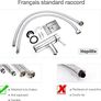 Basin Taps Mixers Bathroom Sink Tap Chrome with UK Standard Hoses Single Lever Hot and Cold Mixer Modern (FREE POSTAGE) Image 3
