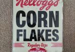 Tin Metal Sign Kellogg's Corn Flakes