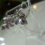 Ruby Cluster Snowflake Pendant Necklace, 925 Sterling Silver, 18 inch Chain Image 2