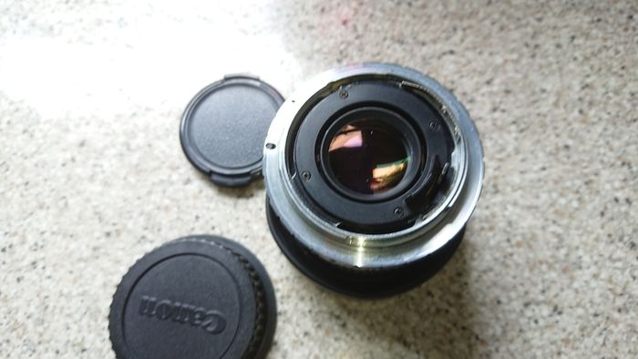 Petri 28mm f2.0 EF mount