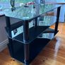 TV Stand - Black Glass Image 3