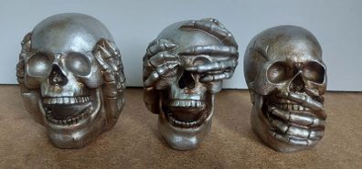 See No Evil Hear No Evil skulls