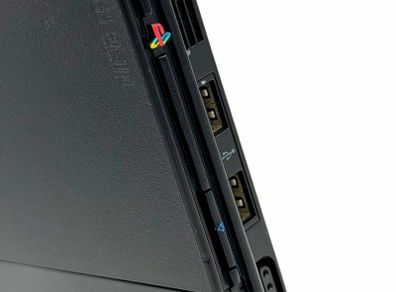 PlayStation 2 Slim in Black with Official Sony Controller