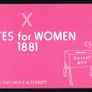1981 Isle of Man Centenary of Manx Women's Suffrage  / Votes for Women Commemorative Stamp Presentation Pack Image 2