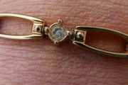 Vintage Gold Plated Bangle Bracelet  L-7,5"