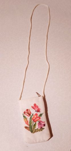 Money/storage Purse, With Long Handle (washed).