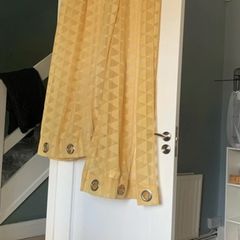 mustard ring top curtains