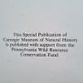 The Species Of Special Concern In Pennsylvania.  Edited By Hugh H. Genoways. This Is A Special Publication  Of Carnegie Museum Of Natural  History LARGE VOLUME BOOK. Image 2