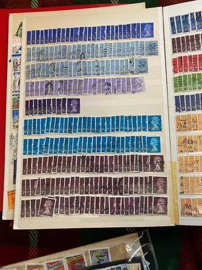 2 vintage stamp books