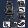 Gaming chair with footrest black-grey Image 4