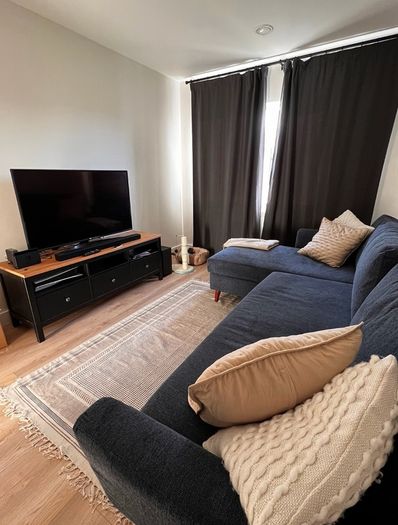3-Seater Fabric Chaise Sofa Bed
