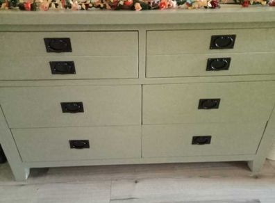 Modern Olive/Sage Green 6-Drawer Chest of Drawers