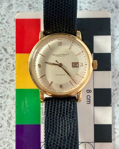 Gold IWC automatic watch