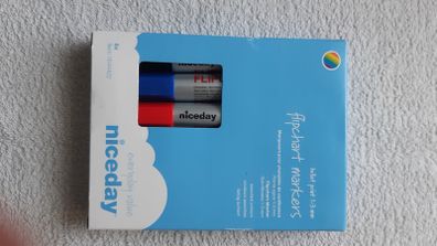 Niceday Flipchart Marker Medium Bullet Assorted Pack of 6 Home Office School College