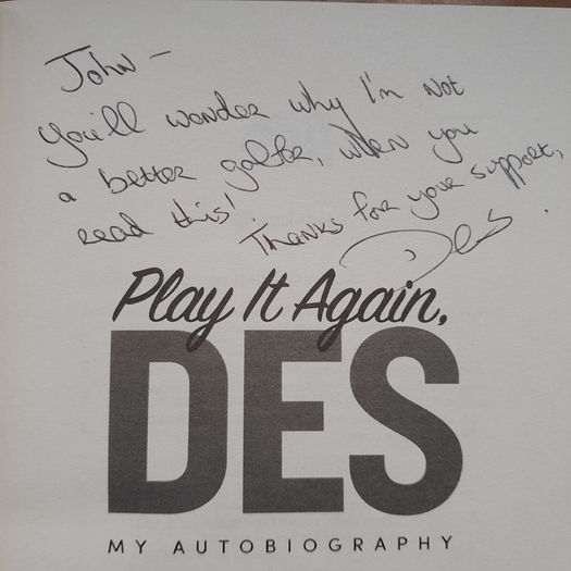 Des Cahill - Play It Again - Signed Book