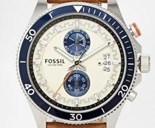 Fossil  Wakefield Chronograph Brown Leather Watch