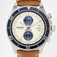 Fossil  Wakefield Chronograph Brown Leather Watch