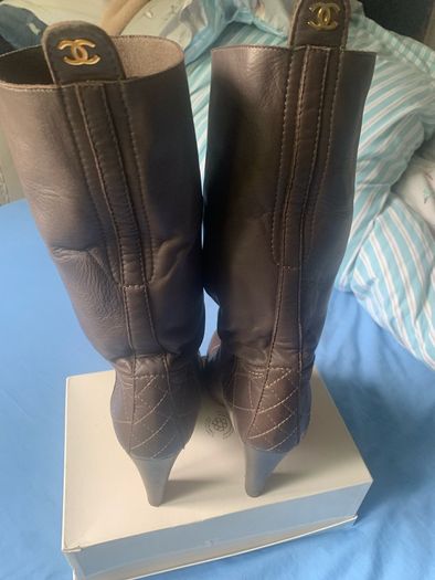 Chanel brown boots