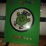 Homemade x-stitch cards:- Mr Men:- Mr Funny Image 2