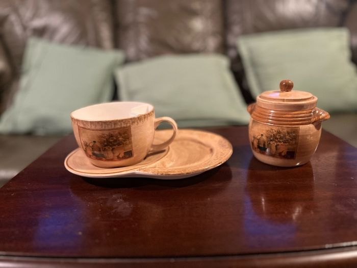 Cup, plate and sugar bowl set