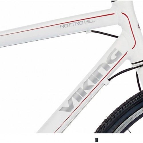 22" Viking Notting Hill 21 Speed Alloy Gents Disc, Matt White