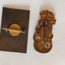 Vintage Metal Advertising Pins x 2 Image 2