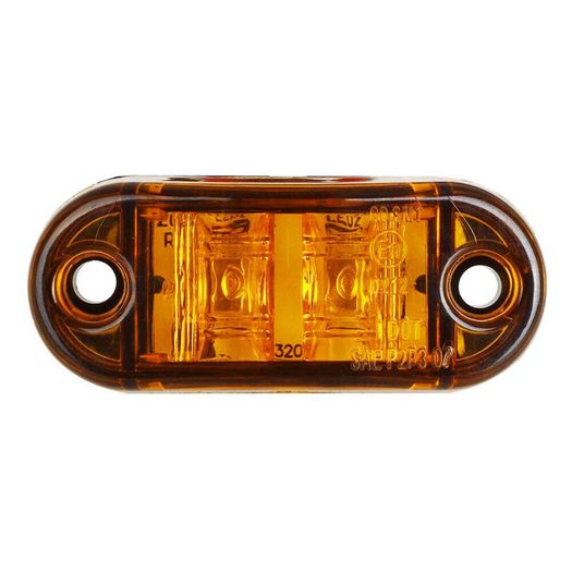 12V-24V Amber 2 LED Side Marker Light Blinker For Truck Trailer Tractor Van Waterproof