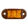 12V-24V Amber 2 LED Side Marker Light Blinker For Truck Trailer Tractor Van Waterproof Image 7