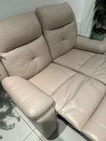 2 Seater recliner leather couch