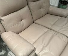 2 Seater recliner leather couch