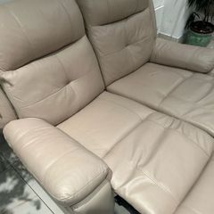 2 Seater recliner leather couch