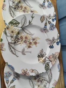 3 x Johnson Bros Chloe plates
